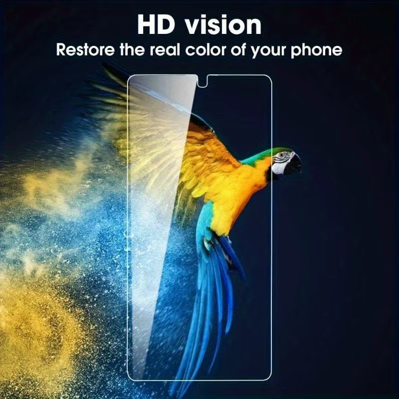 4Pack HD Black Edge Tempered Glass Screen Protector for Samsung Galaxy S25 S24 plus S25 S24 Ultra FE S23 S22 S21 plus Glass