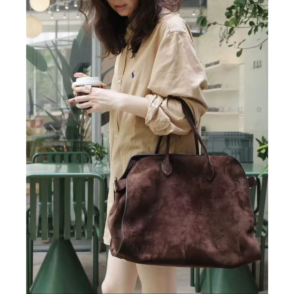 Spot Autumn and Winter High-End Niche Design Large-Capacity Bag Women'S New Commuter Retro Handbag Tote Bag