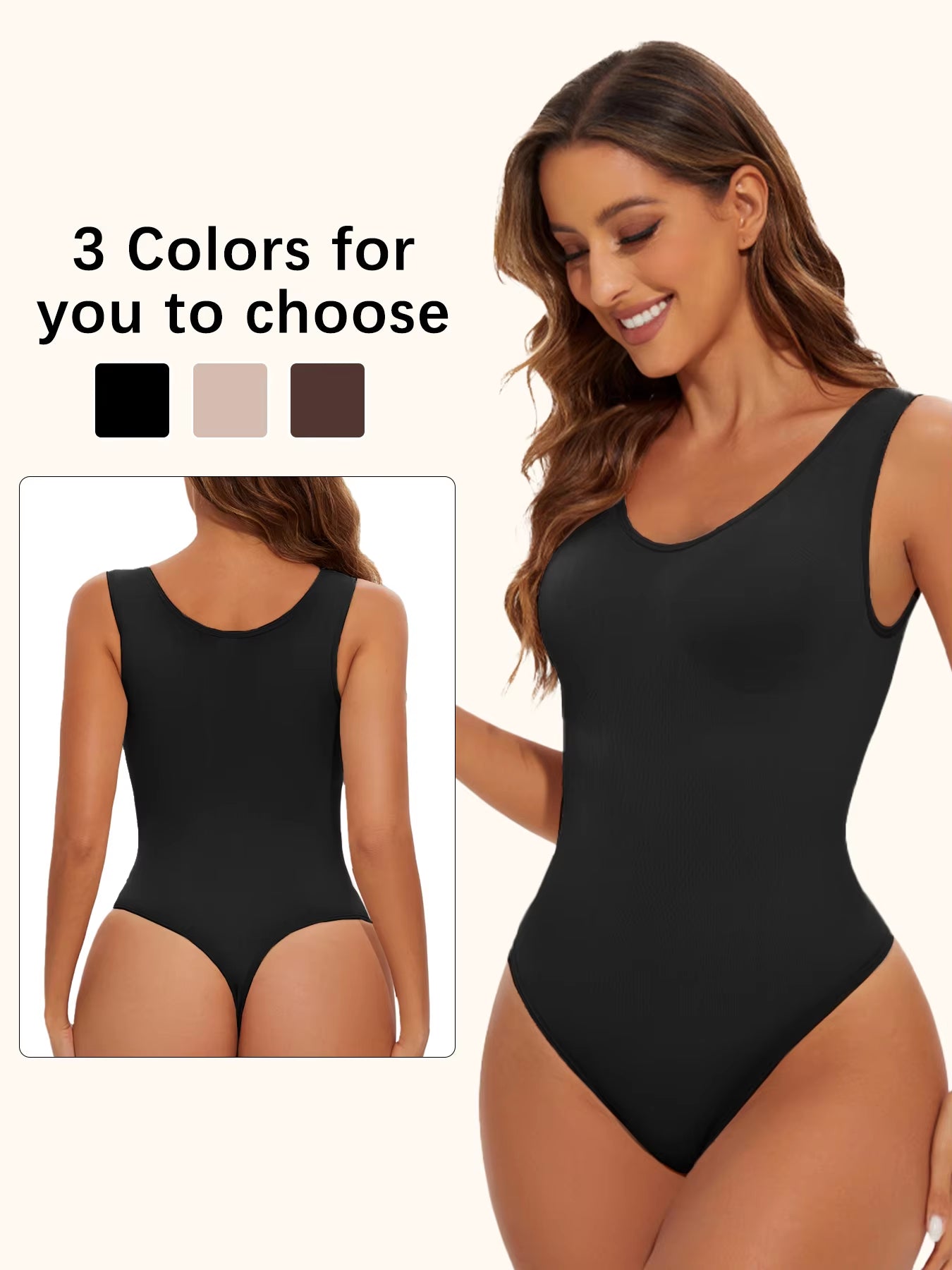 Shapewear Bodysuit Thong Fajas Body Shaper for Women Seamless Light Tummy Control Slimming Flat Belly Underwear Open Crotch